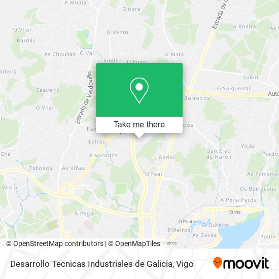 Desarrollo Tecnicas Industriales de Galicia map