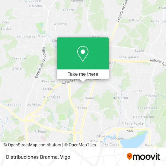 Distribuciones Branma map