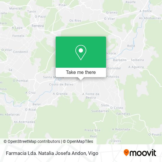 Farmacia Lda. Natalia Josefa Andon map