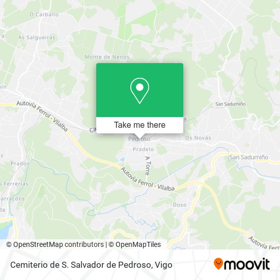 Cemiterio de S. Salvador de Pedroso map