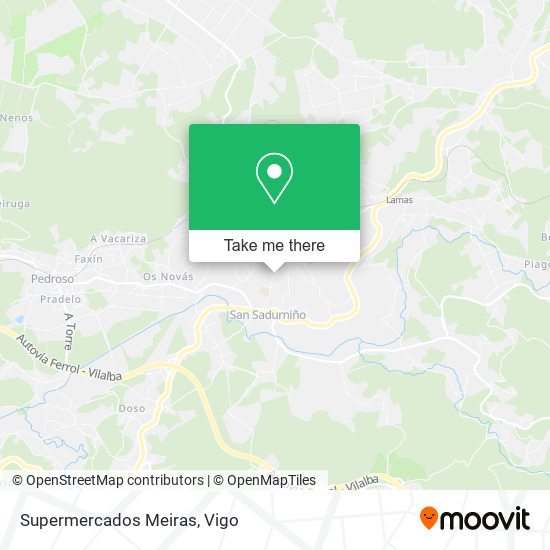 Supermercados Meiras map