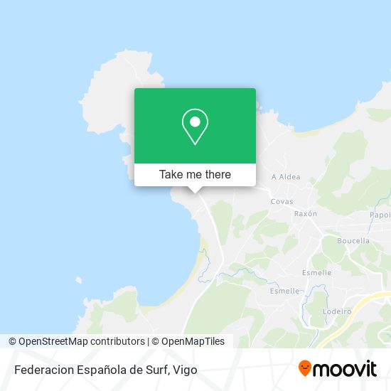 Federacion Española de Surf map