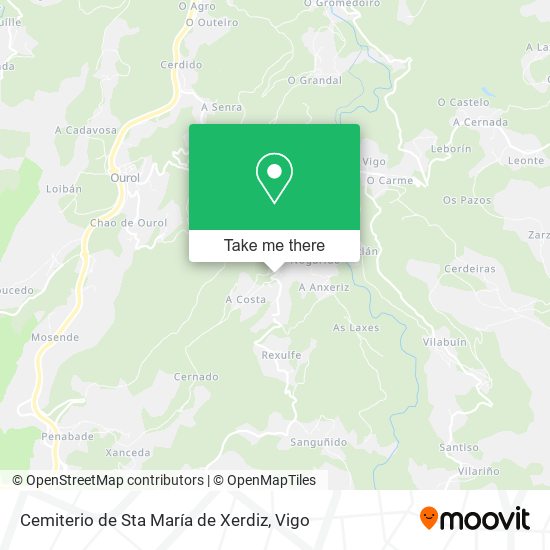 Cemiterio de Sta María de Xerdiz map