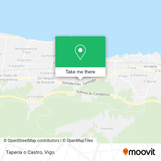 Taperia o Castro map