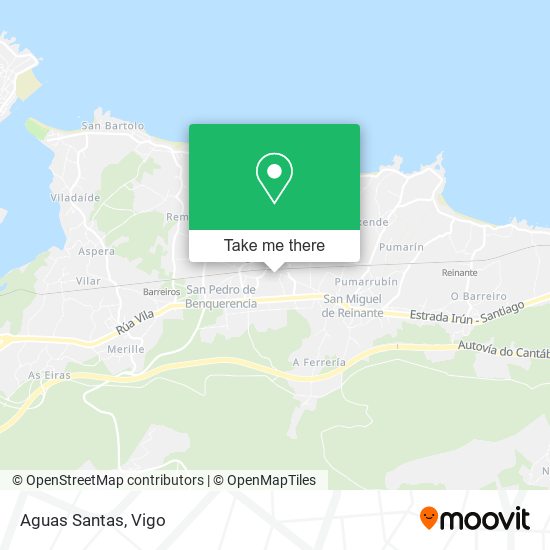 Aguas Santas map