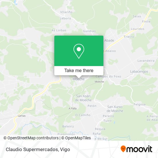 Claudio Supermercados map