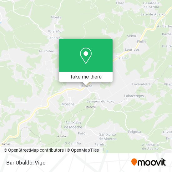 mapa Bar Ubaldo