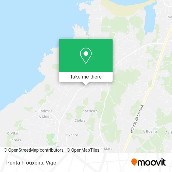 Punta Frouxeira map