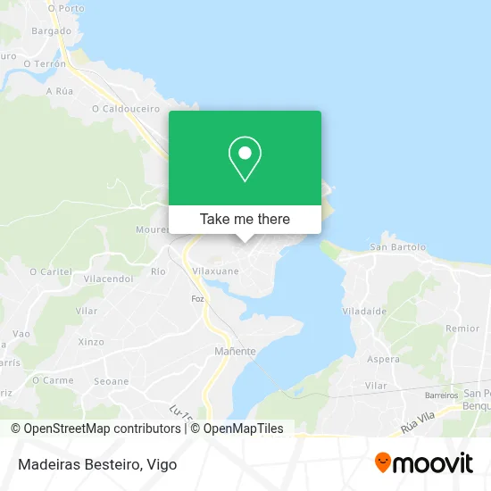 Madeiras Besteiro map