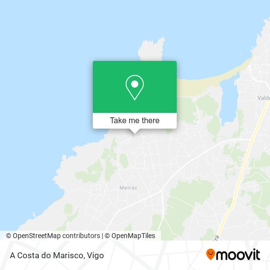 A Costa do Marisco map