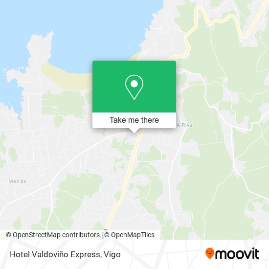 Hotel Valdoviño Express map