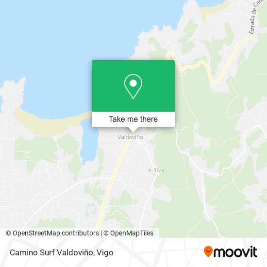 Camino Surf Valdoviño map