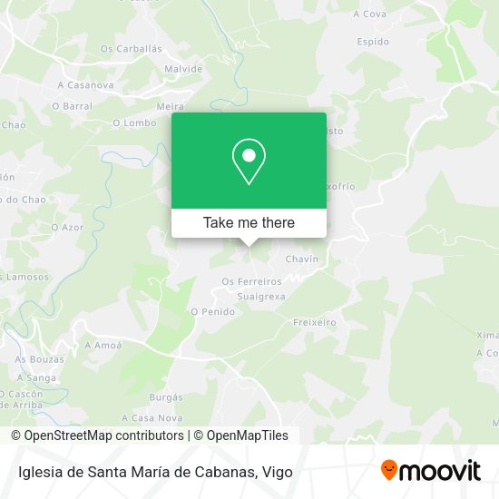 Iglesia de Santa María de Cabanas map