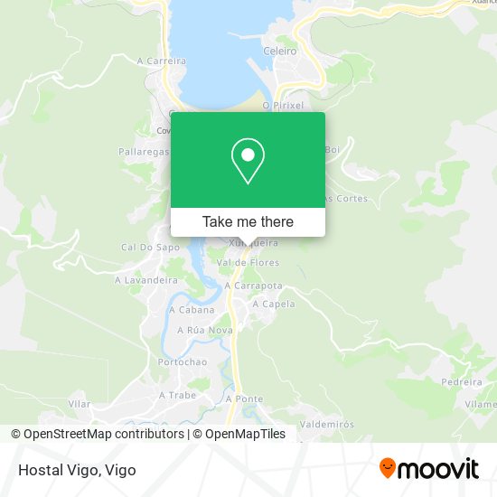 mapa Hostal Vigo