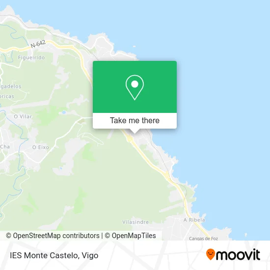 IES Monte Castelo map