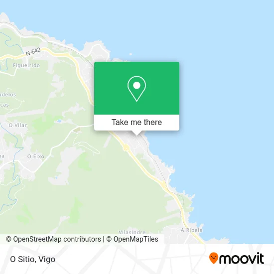 O Sitio map