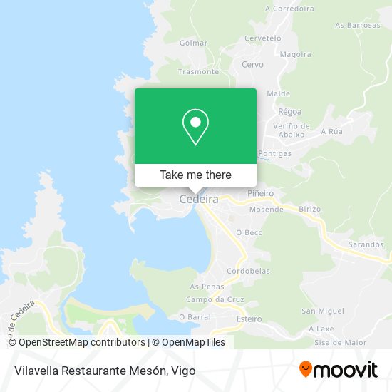 Vilavella Restaurante Mesón map