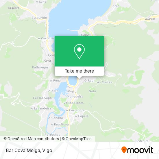 mapa Bar Cova Meiga