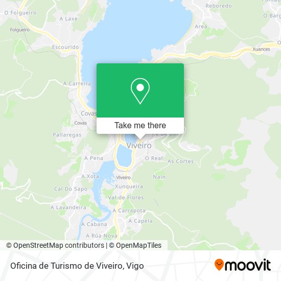 mapa Oficina de Turismo de Viveiro