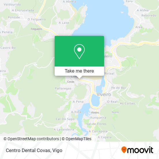 mapa Centro Dental Covas