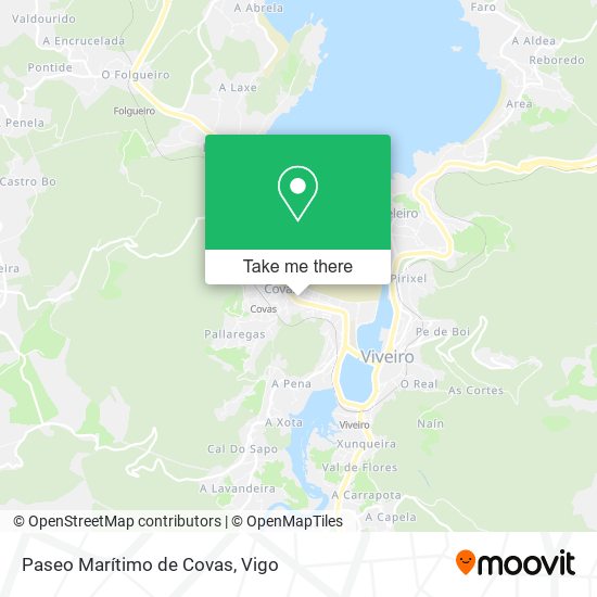 Paseo Marítimo de Covas map
