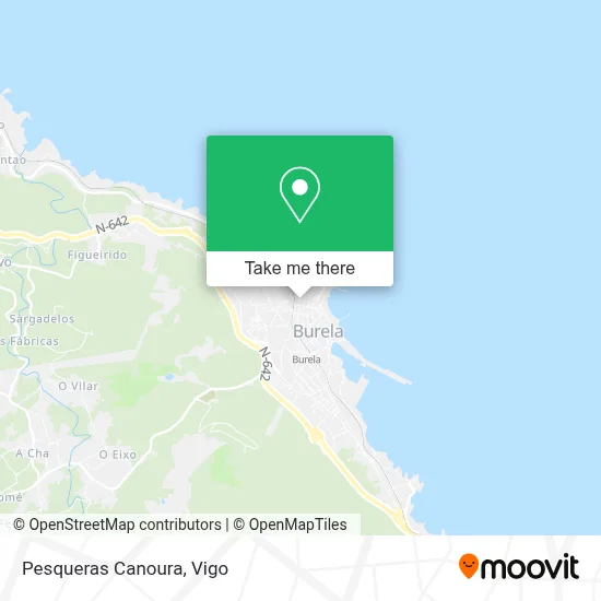 Pesqueras Canoura map