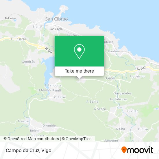 Campo da Cruz map