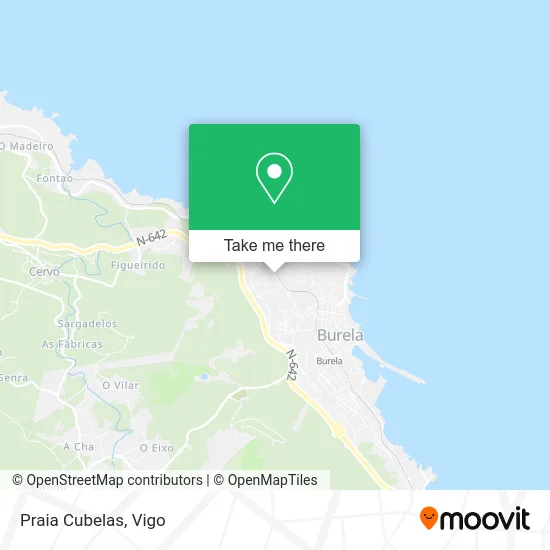 Praia Cubelas map