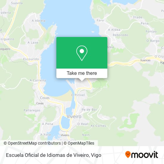 mapa Escuela Oficial de Idiomas de Viveiro