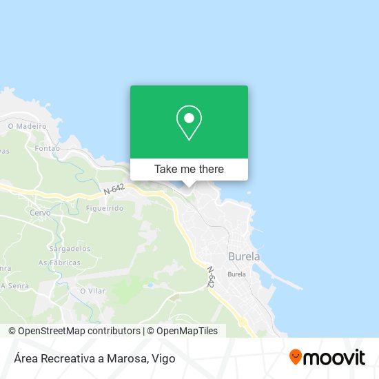 Área Recreativa a Marosa map