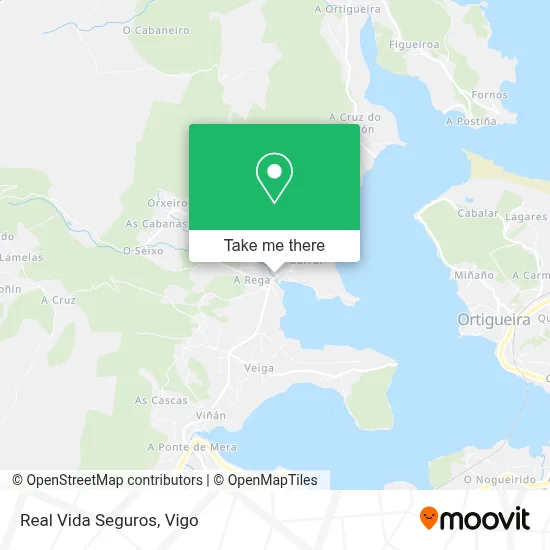 Real Vida Seguros map