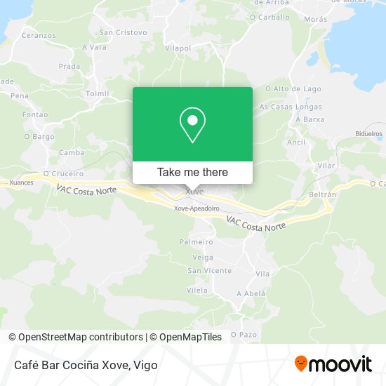 Café Bar Cociña Xove map