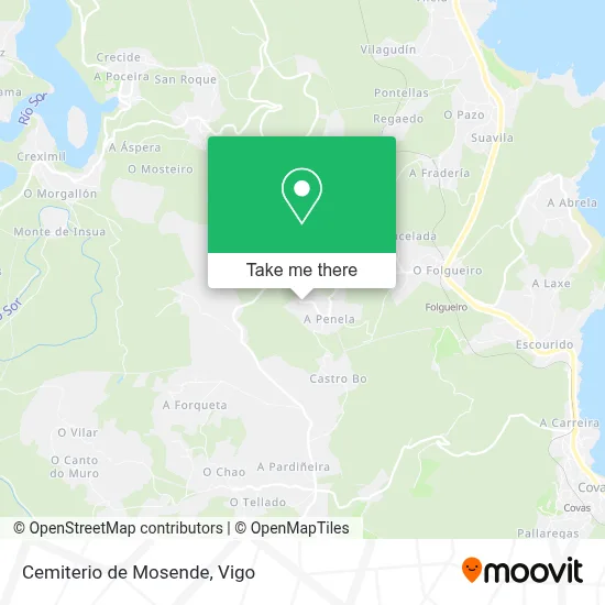 Cemiterio de Mosende map