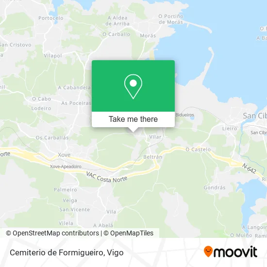 Cemiterio de Formigueiro map