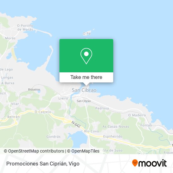 Promociones San Ciprián map