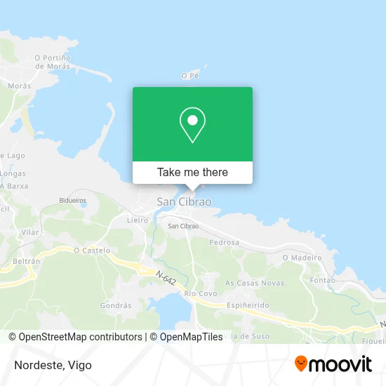 Nordeste map
