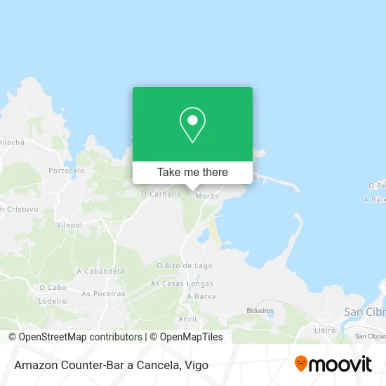 Amazon Counter-Bar a Cancela map