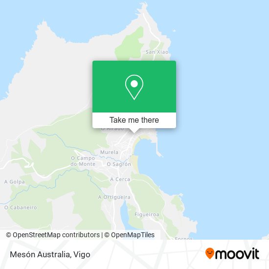 Mesón Australia map