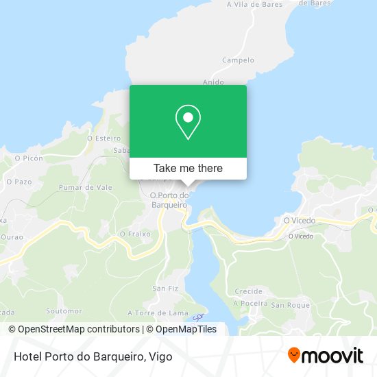 Hotel Porto do Barqueiro map