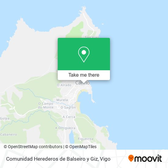 mapa Comunidad Herederos de Balseiro y Giz