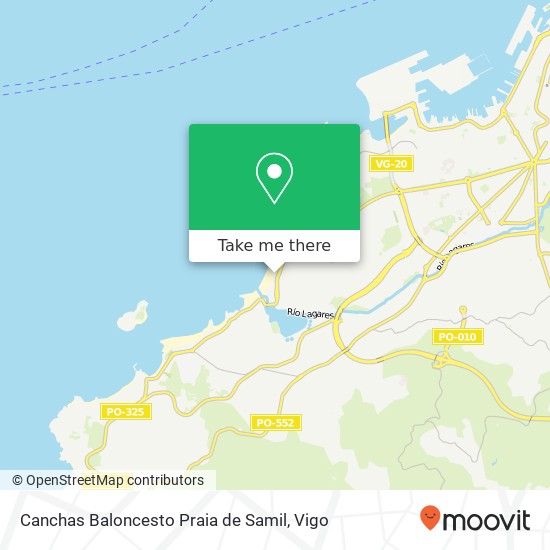 Canchas Baloncesto Praia de Samil map