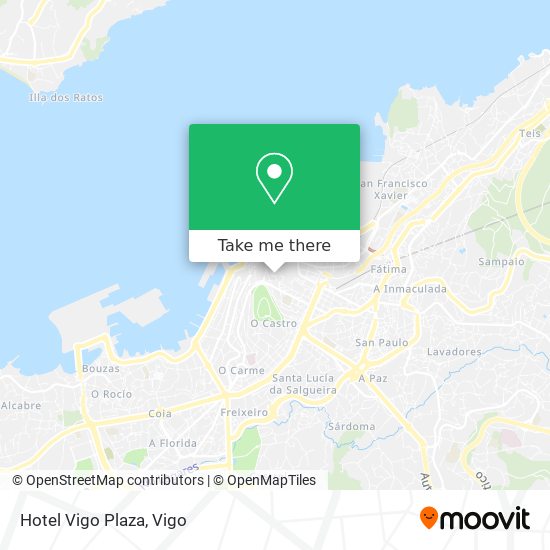 mapa Hotel Vigo Plaza