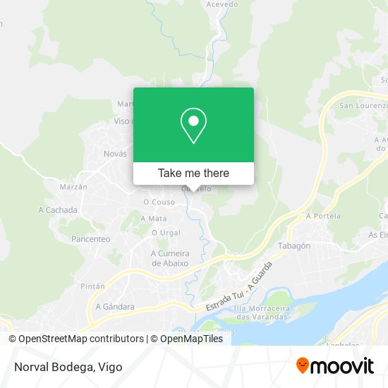 mapa Norval Bodega