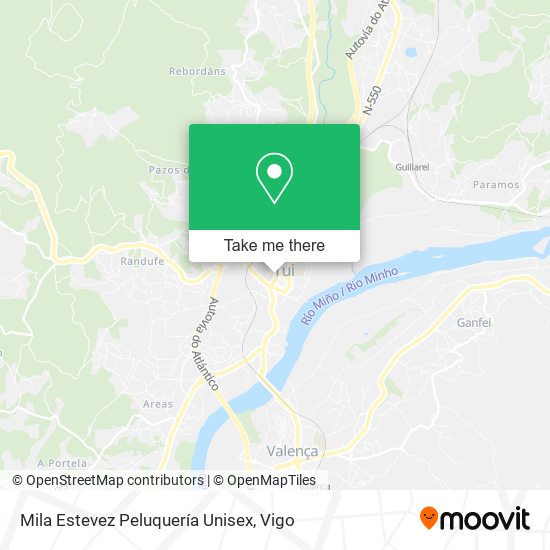 mapa Mila Estevez Peluquería Unisex