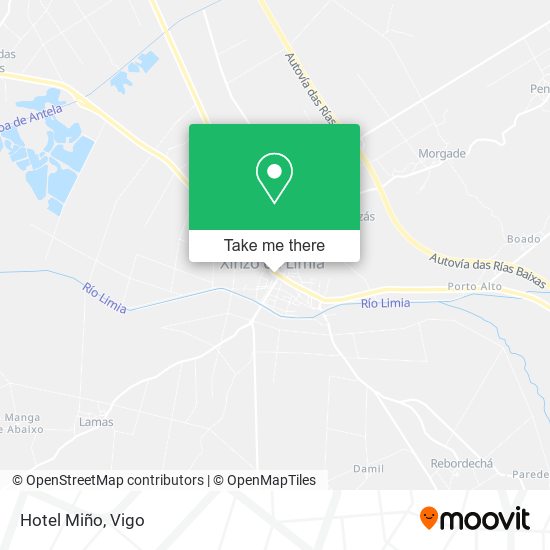 Hotel Miño map