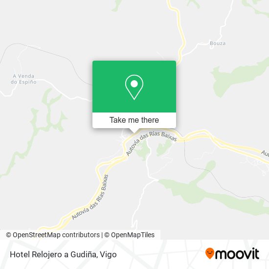 Hotel Relojero a Gudiña map