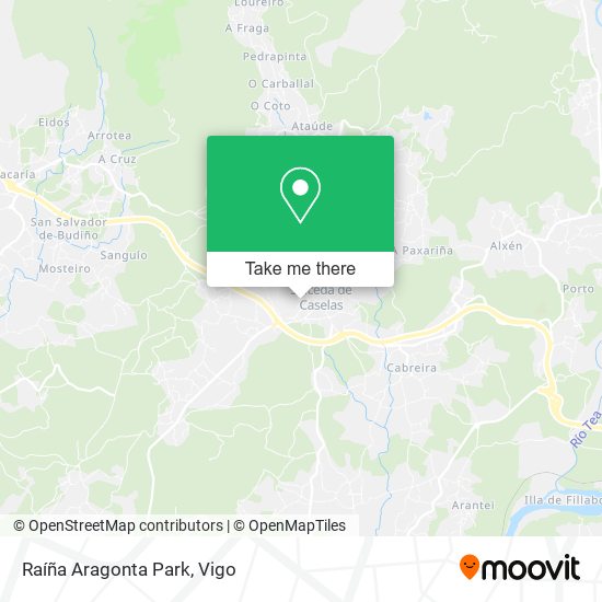 Raíña Aragonta Park map