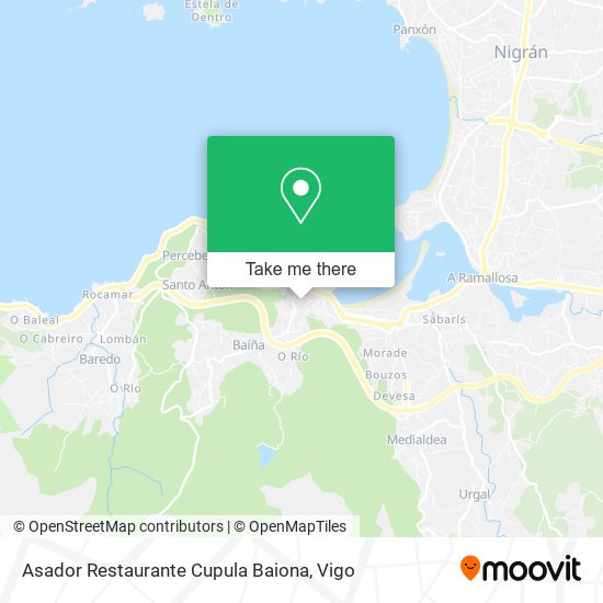 Asador Restaurante Cupula Baiona map