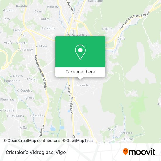 Cristalería Vidroglass map