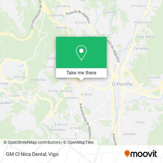 GM Cl Nica Dental map